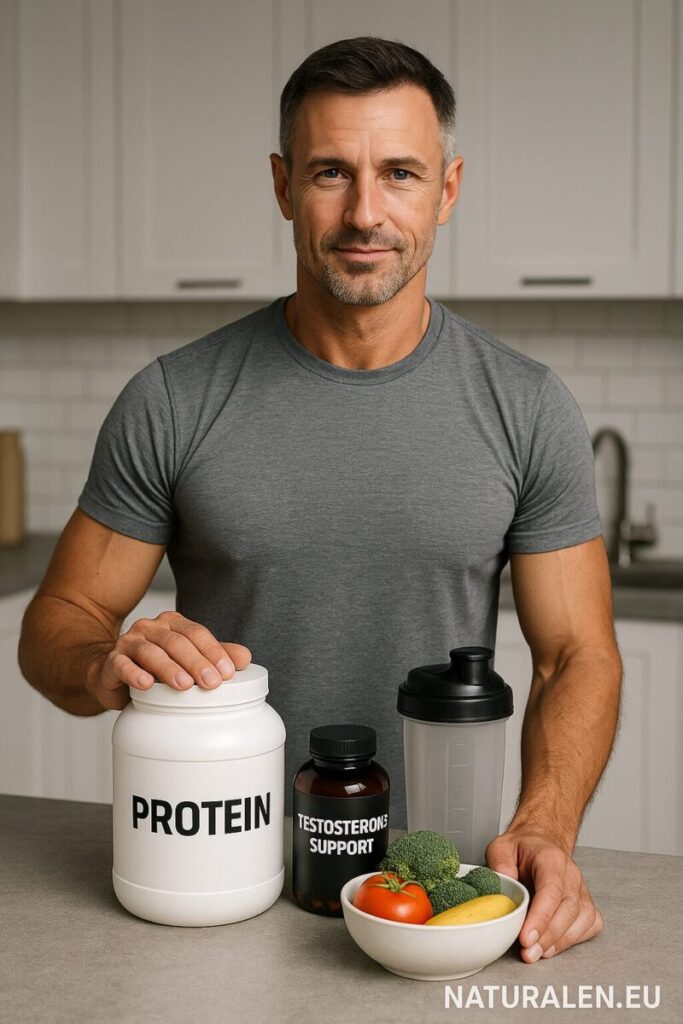 След определена възраст при мъжете картината се променя. Телефонът, семейството и работата конкурират залата, а възстановяването вече не е като на 20. Мускулите се поддържат по-трудно, мазнините се лепят по-лесно, сънят често е по-къс и накъсан. На този фон фитнес добавки изглеждат като лесен начин да „надхитриш“ времето. Част от идеята е разумна – друга част влиза директно в рисковата зона.